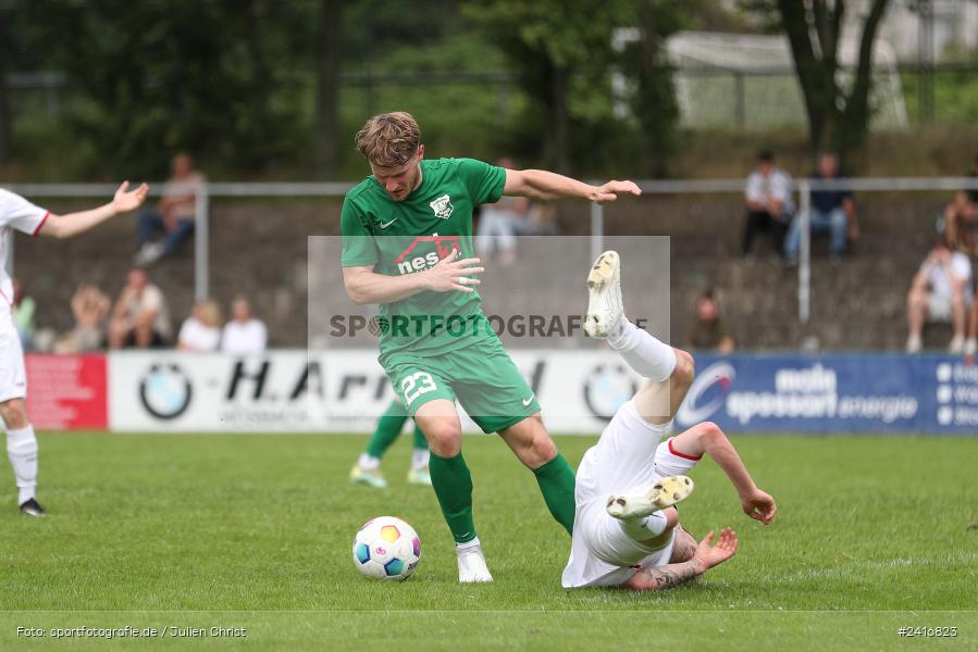 Sportgelände, Haibach, 23.06.2024, sport, action, BFV, Fussball, Landesliga Nordwest, Spiel um Platz 3, Maulaff Bräu Cup, TUS, HAI, TuS Frammersbach, SV Alemannia Haibach - Bild-ID: 2416823 Sportgelände, Haibach, 23.06.2024, sport, action, BFV, Fussball, Landesliga Nordwest, Spiel um Platz 3, Maulaff Bräu Cup, TUS, HAI, TuS Frammersbach, SV Alemannia Haibach - Bild-ID: 2416823