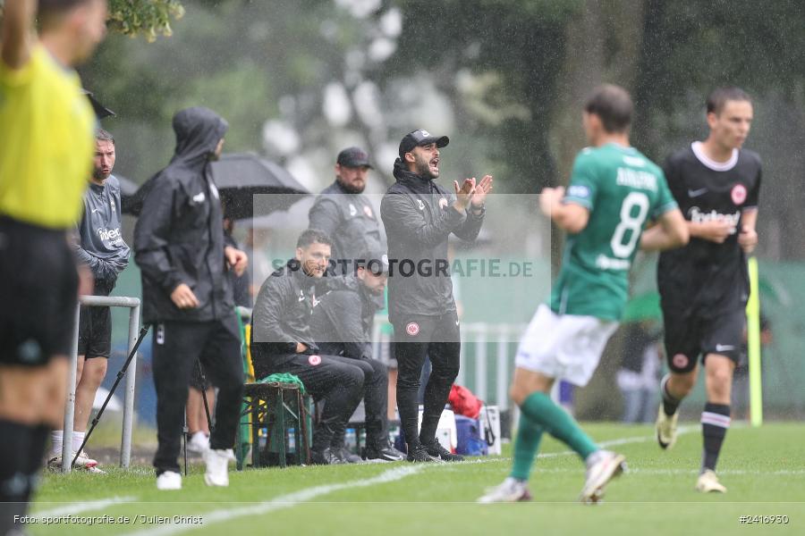 Nebenplatz 9, Sachs Stadion, Schweinfurt, 30.06.2024, sport, action, BFV, Fussball, Regionalfreundschaftsspiele, Regionalliga Südwest, Regionalliga Bayern, SGE, FCS, Eintracht Frankfurt U21, 1. FC Schweinfurt 1905 - Bild-ID: 2416930