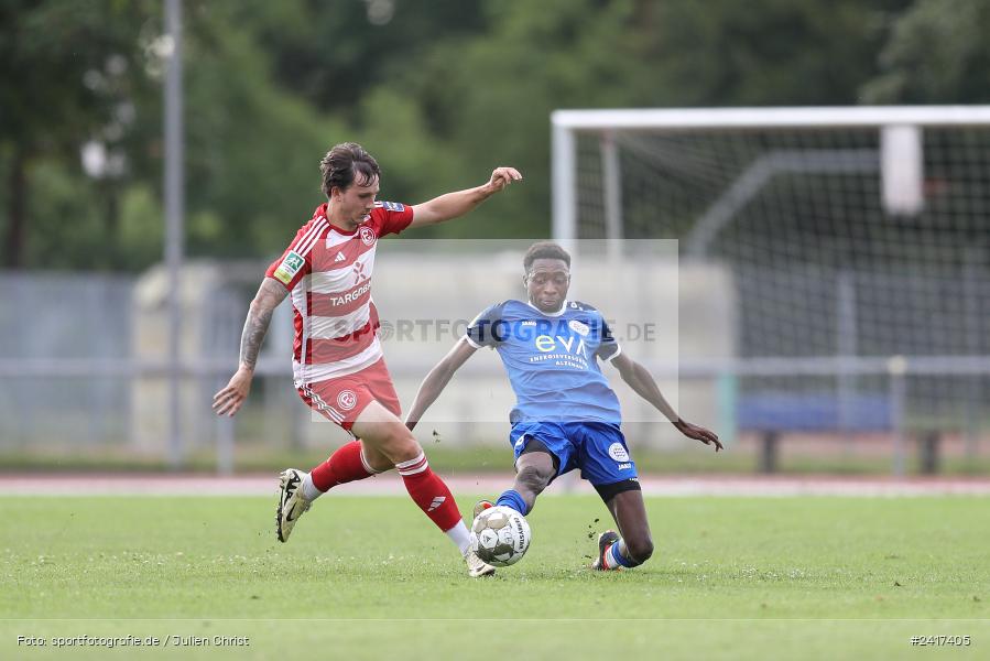 Städtisches Sportzentrum, Alzenau, 03.07.2024, sport, action, HFV, Fussball, Landesfreundschaftsspiele, Regionalliga West, Hessenliga, F95, FCB, Fortuna Düsseldorf U23, FC Bayern Alzenau - Bild-ID: 2417405