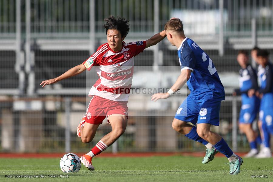 Städtisches Sportzentrum, Alzenau, 03.07.2024, sport, action, HFV, Fussball, Landesfreundschaftsspiele, Regionalliga West, Hessenliga, F95, FCB, Fortuna Düsseldorf U23, FC Bayern Alzenau - Bild-ID: 2417432
