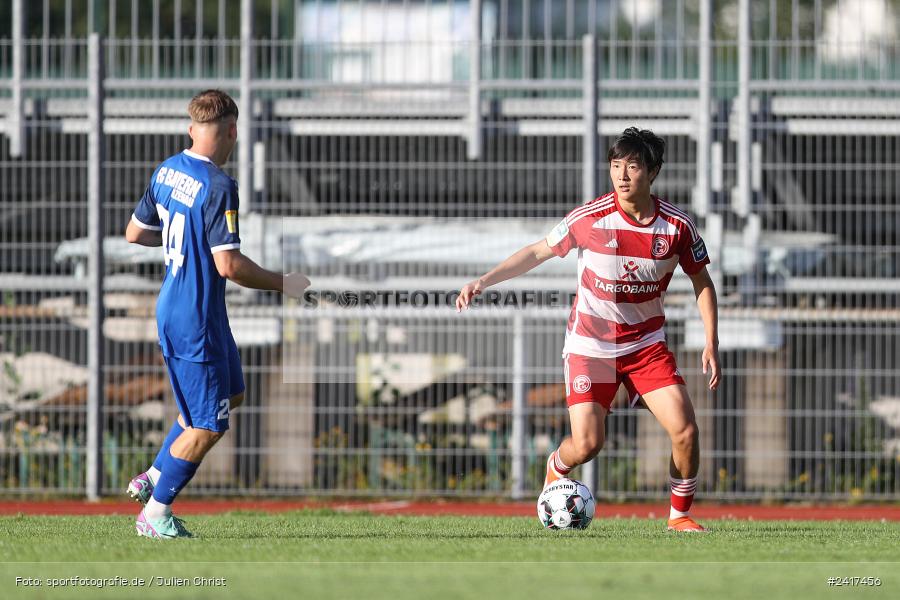 Städtisches Sportzentrum, Alzenau, 03.07.2024, sport, action, HFV, Fussball, Landesfreundschaftsspiele, Regionalliga West, Hessenliga, F95, FCB, Fortuna Düsseldorf U23, FC Bayern Alzenau - Bild-ID: 2417456