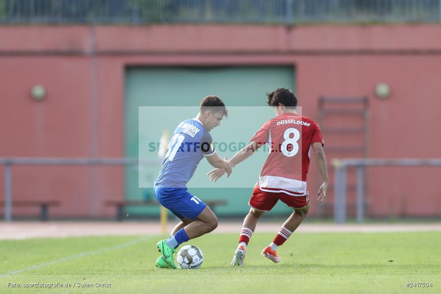 Städtisches Sportzentrum, Alzenau, 03.07.2024, sport, action, HFV, Fussball, Landesfreundschaftsspiele, Regionalliga West, Hessenliga, F95, FCB, Fortuna Düsseldorf U23, FC Bayern Alzenau - Bild-ID: 2417504