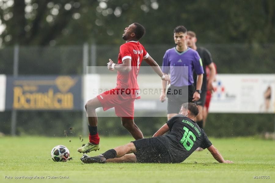 Sportgelände, Altfeld, 04.07.2024, sport, action, BFV, Fussball, Landesfreundschaftsspiele, Spiel 4, Vorrunde, Lackiererei-Schleich-Cup, SVA, TSV, SV Alemannia Haibach, TSV Lohr - Bild-ID: 2417725