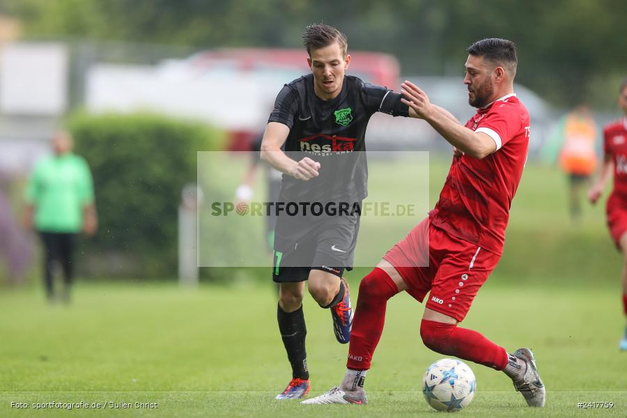 Sportgelände, Altfeld, 04.07.2024, sport, action, BFV, Fussball, Landesfreundschaftsspiele, Spiel 4, Vorrunde, Lackiererei-Schleich-Cup, SVA, TSV, SV Alemannia Haibach, TSV Lohr - Bild-ID: 2417759