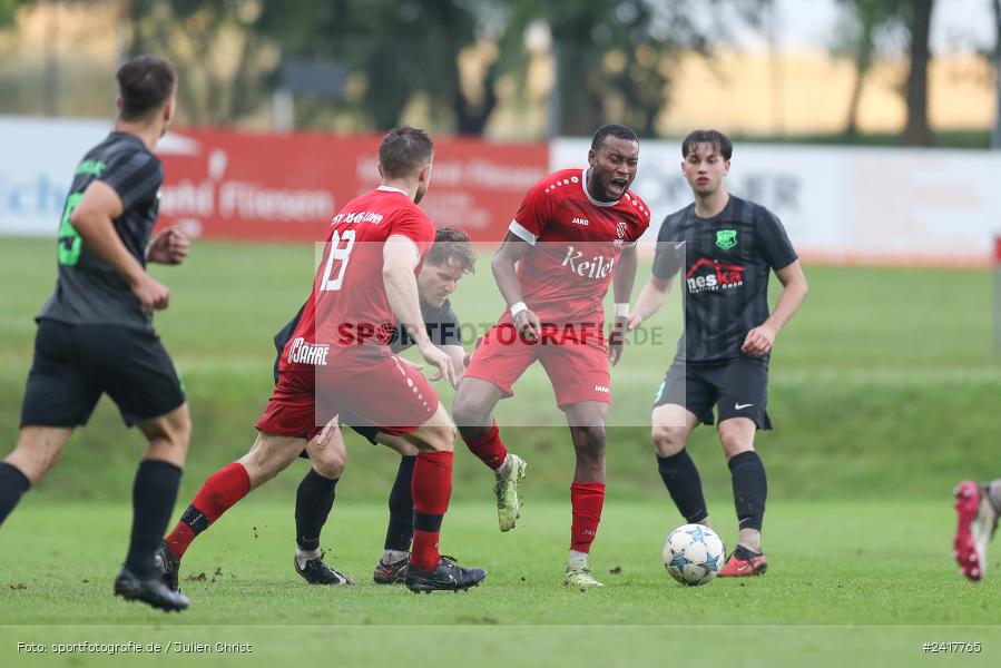 Sportgelände, Altfeld, 04.07.2024, sport, action, BFV, Fussball, Landesfreundschaftsspiele, Spiel 4, Vorrunde, Lackiererei-Schleich-Cup, SVA, TSV, SV Alemannia Haibach, TSV Lohr - Bild-ID: 2417765