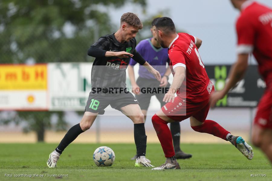 Sportgelände, Altfeld, 04.07.2024, sport, action, BFV, Fussball, Landesfreundschaftsspiele, Spiel 4, Vorrunde, Lackiererei-Schleich-Cup, SVA, TSV, SV Alemannia Haibach, TSV Lohr - Bild-ID: 2417795