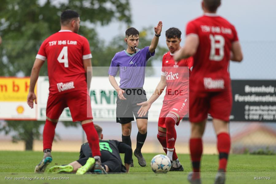 Sportgelände, Altfeld, 04.07.2024, sport, action, BFV, Fussball, Landesfreundschaftsspiele, Spiel 4, Vorrunde, Lackiererei-Schleich-Cup, SVA, TSV, SV Alemannia Haibach, TSV Lohr - Bild-ID: 2417796