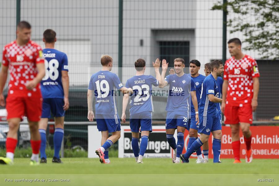Sportgelände Strietwald, Aschaffenburg, 06.07.2024, sport, action, BFV, Fussball, Landesfreundschaftsspiele, Regionalliga Südwest, Regionalliga Bayern, FSV, SVA, 1. FSV Mainz 05 U23, SV Viktoria Aschaffenburg - Bild-ID: 2417821 Sportgelände Strietwald, Aschaffenburg, 06.07.2024, sport, action, BFV, Fussball, Landesfreundschaftsspiele, Regionalliga Südwest, Regionalliga Bayern, FSV, SVA, 1. FSV Mainz 05 U23, SV Viktoria Aschaffenburg - Bild-ID: 2417821