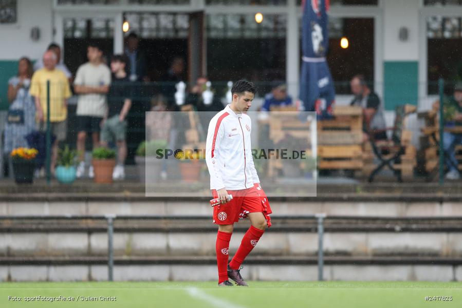 sport, action, Sportgelände Strietwald, SVA, SV Viktoria Aschaffenburg, Regionalliga Südwest, Regionalliga Bayern, Landesfreundschaftsspiele, Fussball, FSV, BFV, Aschaffenburg, 1. FSV Mainz 05 U23, 06.07.2024 - Bild-ID: 2417823