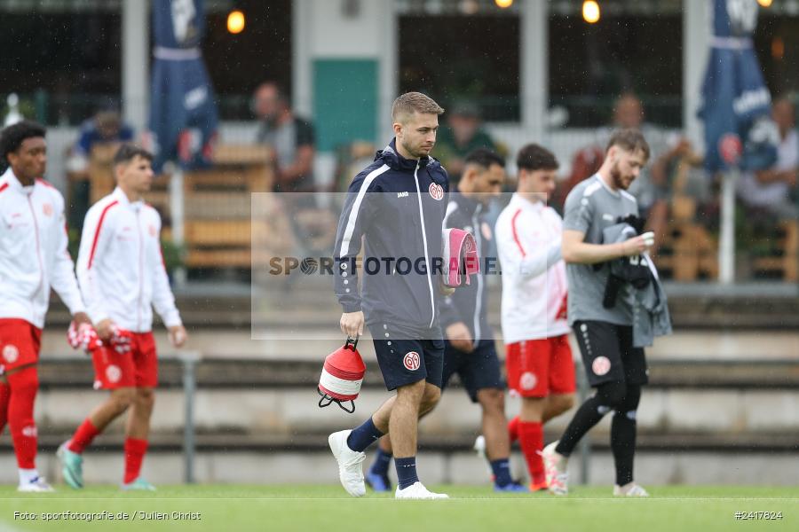 sport, action, Sportgelände Strietwald, SVA, SV Viktoria Aschaffenburg, Regionalliga Südwest, Regionalliga Bayern, Landesfreundschaftsspiele, Fussball, FSV, BFV, Aschaffenburg, 1. FSV Mainz 05 U23, 06.07.2024 - Bild-ID: 2417824