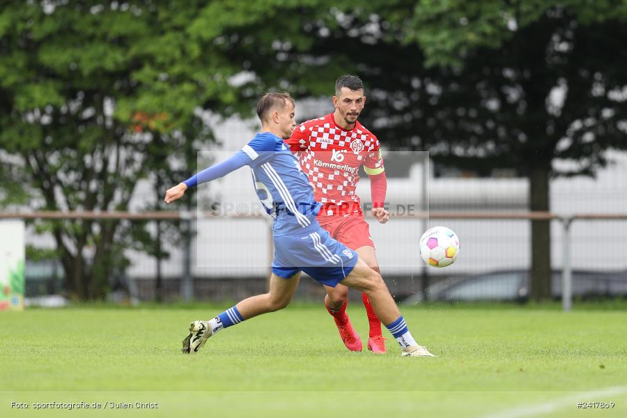 sport, action, Sportgelände Strietwald, SVA, SV Viktoria Aschaffenburg, Regionalliga Südwest, Regionalliga Bayern, Landesfreundschaftsspiele, Fussball, FSV, BFV, Aschaffenburg, 1. FSV Mainz 05 U23, 06.07.2024 - Bild-ID: 2417869