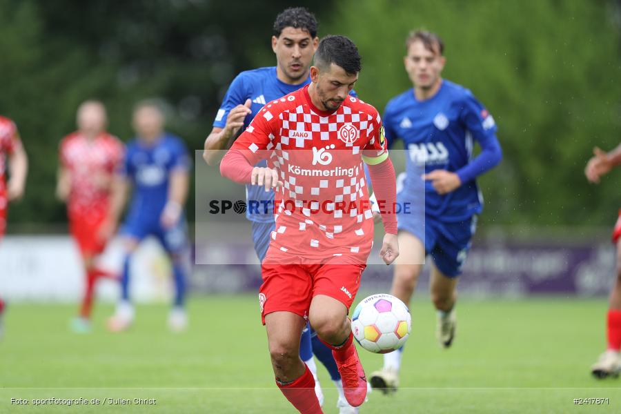sport, action, Sportgelände Strietwald, SVA, SV Viktoria Aschaffenburg, Regionalliga Südwest, Regionalliga Bayern, Landesfreundschaftsspiele, Fussball, FSV, BFV, Aschaffenburg, 1. FSV Mainz 05 U23, 06.07.2024 - Bild-ID: 2417871 sport, action, Sportgelände Strietwald, SVA, SV Viktoria Aschaffenburg, Regionalliga Südwest, Regionalliga Bayern, Landesfreundschaftsspiele, Fussball, FSV, BFV, Aschaffenburg, 1. FSV Mainz 05 U23, 06.07.2024 - Bild-ID: 2417871