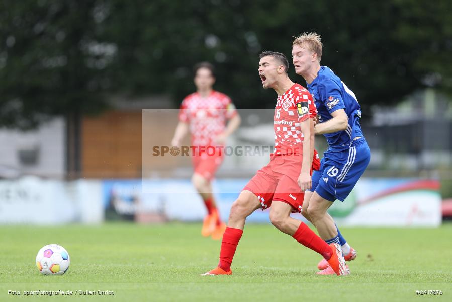 sport, action, Sportgelände Strietwald, SVA, SV Viktoria Aschaffenburg, Regionalliga Südwest, Regionalliga Bayern, Landesfreundschaftsspiele, Fussball, FSV, BFV, Aschaffenburg, 1. FSV Mainz 05 U23, 06.07.2024 - Bild-ID: 2417876 sport, action, Sportgelände Strietwald, SVA, SV Viktoria Aschaffenburg, Regionalliga Südwest, Regionalliga Bayern, Landesfreundschaftsspiele, Fussball, FSV, BFV, Aschaffenburg, 1. FSV Mainz 05 U23, 06.07.2024 - Bild-ID: 2417876
