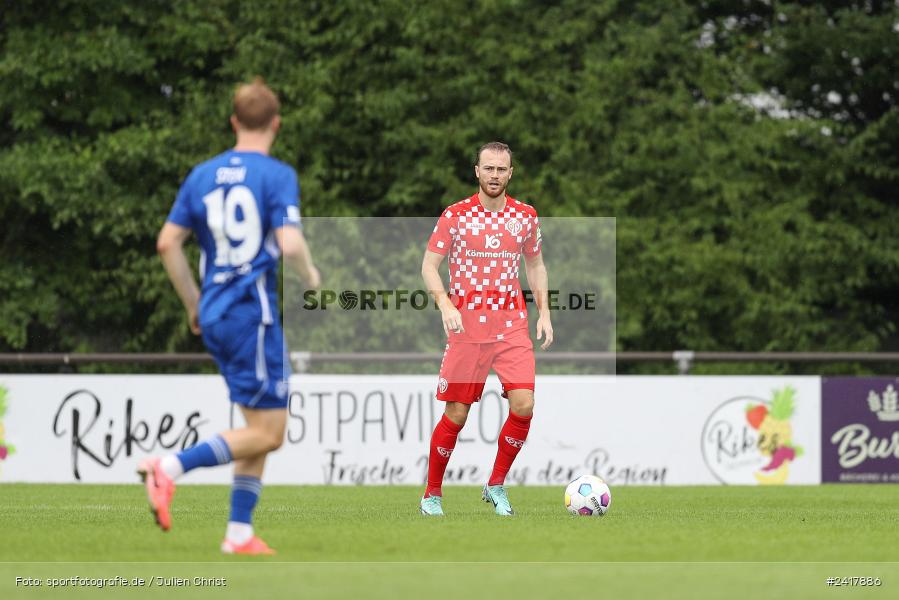 sport, action, Sportgelände Strietwald, SVA, SV Viktoria Aschaffenburg, Regionalliga Südwest, Regionalliga Bayern, Landesfreundschaftsspiele, Fussball, FSV, BFV, Aschaffenburg, 1. FSV Mainz 05 U23, 06.07.2024 - Bild-ID: 2417886