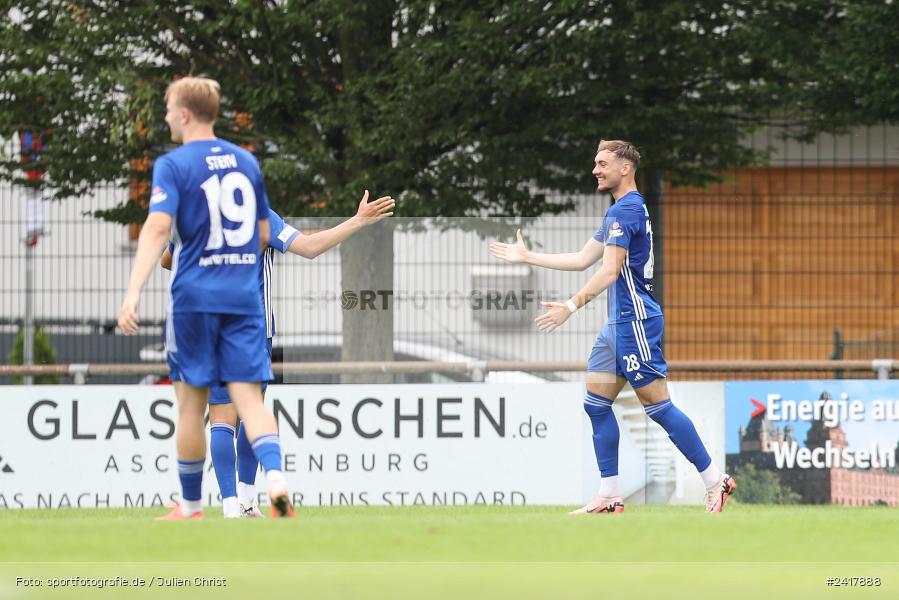 sport, action, Sportgelände Strietwald, SVA, SV Viktoria Aschaffenburg, Regionalliga Südwest, Regionalliga Bayern, Landesfreundschaftsspiele, Fussball, FSV, BFV, Aschaffenburg, 1. FSV Mainz 05 U23, 06.07.2024 - Bild-ID: 2417888