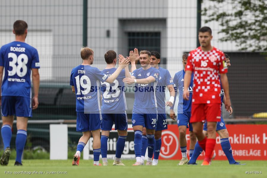 sport, action, Sportgelände Strietwald, SVA, SV Viktoria Aschaffenburg, Regionalliga Südwest, Regionalliga Bayern, Landesfreundschaftsspiele, Fussball, FSV, BFV, Aschaffenburg, 1. FSV Mainz 05 U23, 06.07.2024 - Bild-ID: 2417894