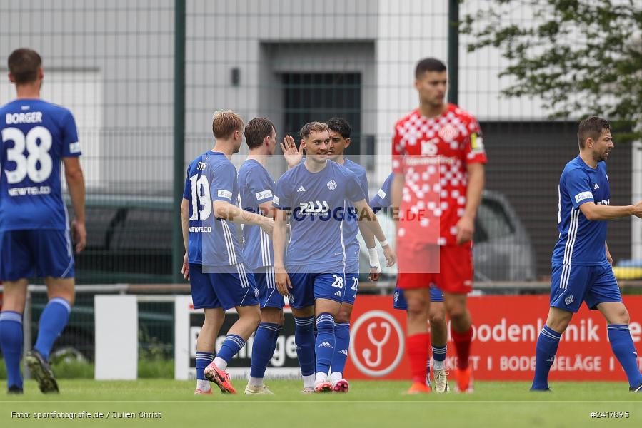 sport, action, Sportgelände Strietwald, SVA, SV Viktoria Aschaffenburg, Regionalliga Südwest, Regionalliga Bayern, Landesfreundschaftsspiele, Fussball, FSV, BFV, Aschaffenburg, 1. FSV Mainz 05 U23, 06.07.2024 - Bild-ID: 2417895