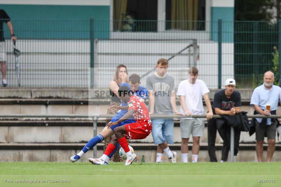 sport, action, Sportgelände Strietwald, SVA, SV Viktoria Aschaffenburg, Regionalliga Südwest, Regionalliga Bayern, Landesfreundschaftsspiele, Fussball, FSV, BFV, Aschaffenburg, 1. FSV Mainz 05 U23, 06.07.2024 - Bild-ID: 2417935 sport, action, Sportgelände Strietwald, SVA, SV Viktoria Aschaffenburg, Regionalliga Südwest, Regionalliga Bayern, Landesfreundschaftsspiele, Fussball, FSV, BFV, Aschaffenburg, 1. FSV Mainz 05 U23, 06.07.2024 - Bild-ID: 2417935