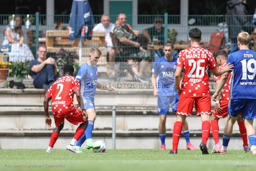 sport, action, Sportgelände Strietwald, SVA, SV Viktoria Aschaffenburg, Regionalliga Südwest, Regionalliga Bayern, Landesfreundschaftsspiele, Fussball, FSV, BFV, Aschaffenburg, 1. FSV Mainz 05 U23, 06.07.2024 - Bild-ID: 2417943