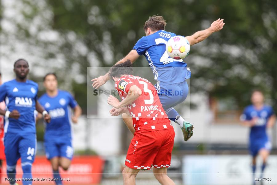 sport, action, Sportgelände Strietwald, SVA, SV Viktoria Aschaffenburg, Regionalliga Südwest, Regionalliga Bayern, Landesfreundschaftsspiele, Fussball, FSV, BFV, Aschaffenburg, 1. FSV Mainz 05 U23, 06.07.2024 - Bild-ID: 2417956