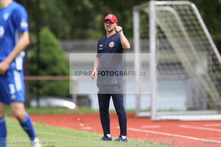 sport, action, Sportgelände Strietwald, SVA, SV Viktoria Aschaffenburg, Regionalliga Südwest, Regionalliga Bayern, Landesfreundschaftsspiele, Fussball, FSV, BFV, Aschaffenburg, 1. FSV Mainz 05 U23, 06.07.2024 - Bild-ID: 2417960