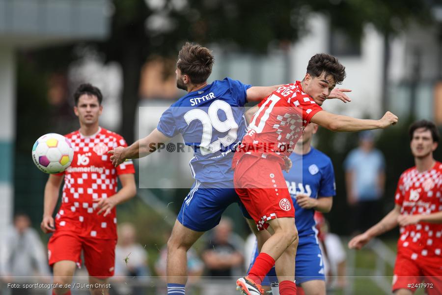 sport, action, Sportgelände Strietwald, SVA, SV Viktoria Aschaffenburg, Regionalliga Südwest, Regionalliga Bayern, Landesfreundschaftsspiele, Fussball, FSV, BFV, Aschaffenburg, 1. FSV Mainz 05 U23, 06.07.2024 - Bild-ID: 2417972