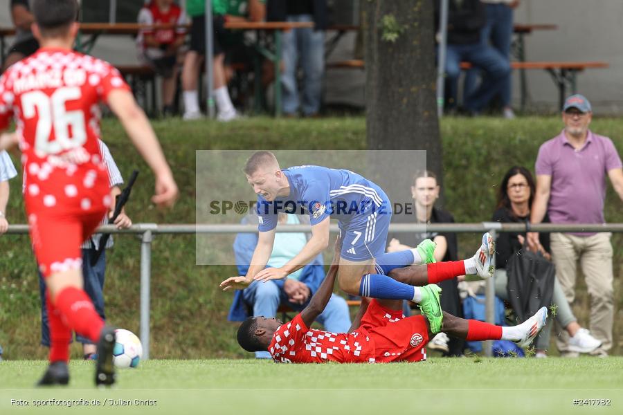 sport, action, Sportgelände Strietwald, SVA, SV Viktoria Aschaffenburg, Regionalliga Südwest, Regionalliga Bayern, Landesfreundschaftsspiele, Fussball, FSV, BFV, Aschaffenburg, 1. FSV Mainz 05 U23, 06.07.2024 - Bild-ID: 2417982