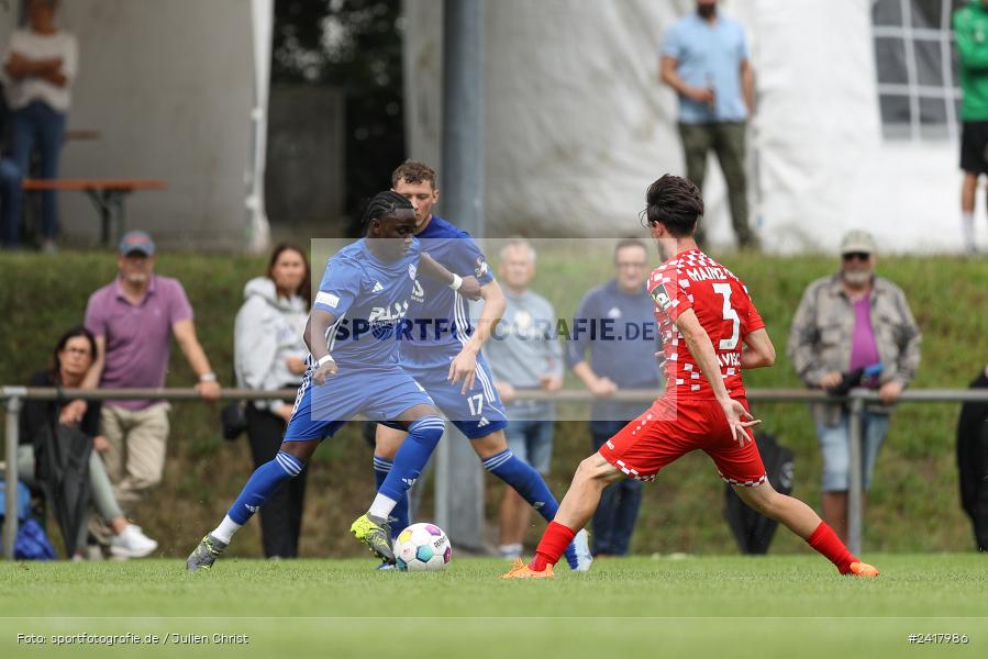 sport, action, Sportgelände Strietwald, SVA, SV Viktoria Aschaffenburg, Regionalliga Südwest, Regionalliga Bayern, Landesfreundschaftsspiele, Fussball, FSV, BFV, Aschaffenburg, 1. FSV Mainz 05 U23, 06.07.2024 - Bild-ID: 2417986