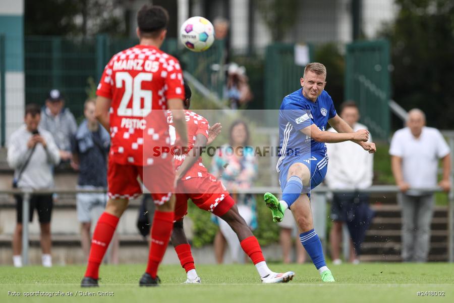 sport, action, Sportgelände Strietwald, SVA, SV Viktoria Aschaffenburg, Regionalliga Südwest, Regionalliga Bayern, Landesfreundschaftsspiele, Fussball, FSV, BFV, Aschaffenburg, 1. FSV Mainz 05 U23, 06.07.2024 - Bild-ID: 2418002