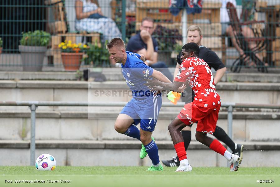 sport, action, Sportgelände Strietwald, SVA, SV Viktoria Aschaffenburg, Regionalliga Südwest, Regionalliga Bayern, Landesfreundschaftsspiele, Fussball, FSV, BFV, Aschaffenburg, 1. FSV Mainz 05 U23, 06.07.2024 - Bild-ID: 2418007