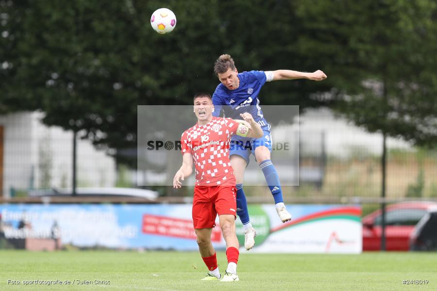 sport, action, Sportgelände Strietwald, SVA, SV Viktoria Aschaffenburg, Regionalliga Südwest, Regionalliga Bayern, Landesfreundschaftsspiele, Fussball, FSV, BFV, Aschaffenburg, 1. FSV Mainz 05 U23, 06.07.2024 - Bild-ID: 2418019