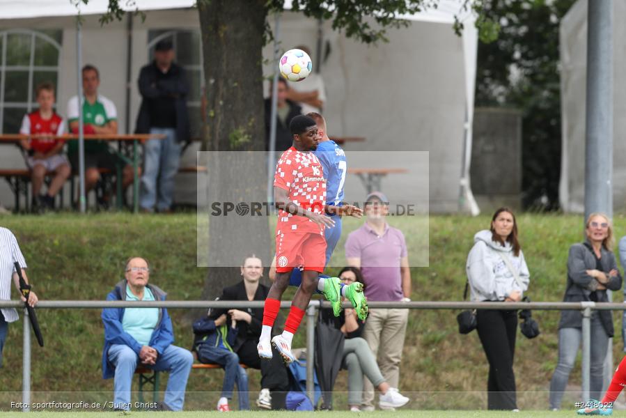 sport, action, Sportgelände Strietwald, SVA, SV Viktoria Aschaffenburg, Regionalliga Südwest, Regionalliga Bayern, Landesfreundschaftsspiele, Fussball, FSV, BFV, Aschaffenburg, 1. FSV Mainz 05 U23, 06.07.2024 - Bild-ID: 2418022