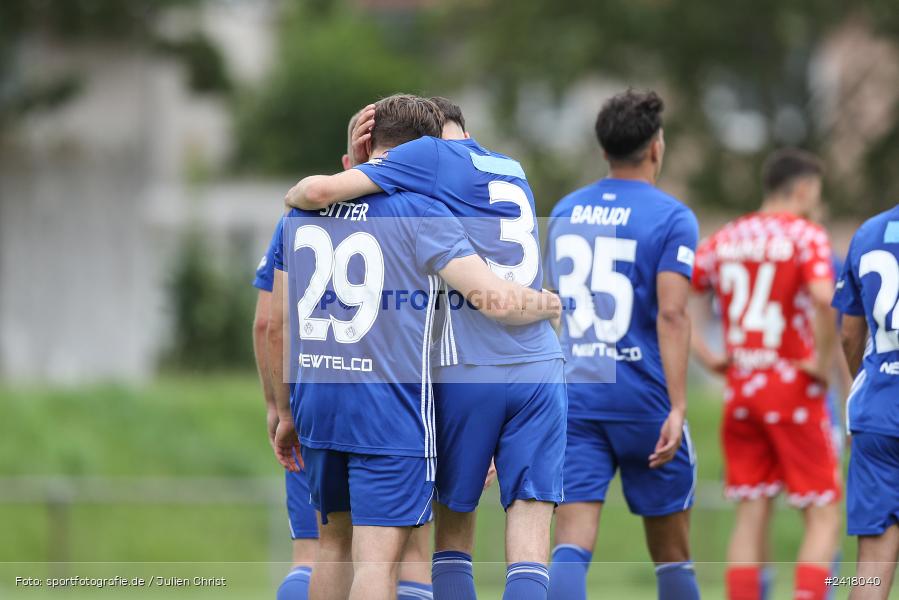 sport, action, Sportgelände Strietwald, SVA, SV Viktoria Aschaffenburg, Regionalliga Südwest, Regionalliga Bayern, Landesfreundschaftsspiele, Fussball, FSV, BFV, Aschaffenburg, 1. FSV Mainz 05 U23, 06.07.2024 - Bild-ID: 2418040 sport, action, Sportgelände Strietwald, SVA, SV Viktoria Aschaffenburg, Regionalliga Südwest, Regionalliga Bayern, Landesfreundschaftsspiele, Fussball, FSV, BFV, Aschaffenburg, 1. FSV Mainz 05 U23, 06.07.2024 - Bild-ID: 2418040