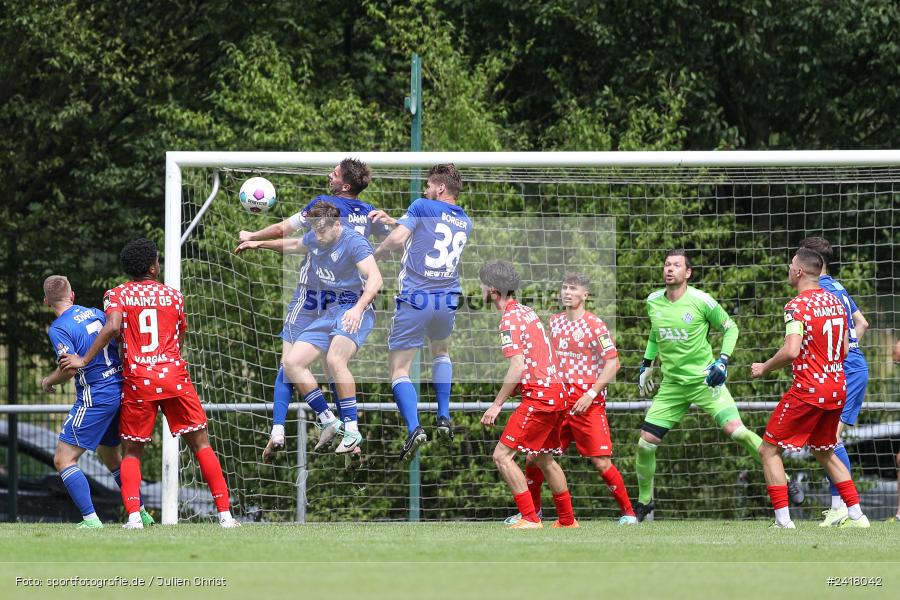 sport, action, Sportgelände Strietwald, SVA, SV Viktoria Aschaffenburg, Regionalliga Südwest, Regionalliga Bayern, Landesfreundschaftsspiele, Fussball, FSV, BFV, Aschaffenburg, 1. FSV Mainz 05 U23, 06.07.2024 - Bild-ID: 2418042