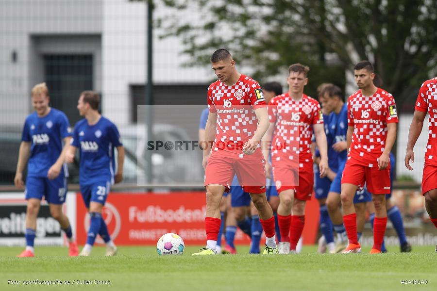 sport, action, Sportgelände Strietwald, SVA, SV Viktoria Aschaffenburg, Regionalliga Südwest, Regionalliga Bayern, Landesfreundschaftsspiele, Fussball, FSV, BFV, Aschaffenburg, 1. FSV Mainz 05 U23, 06.07.2024 - Bild-ID: 2418049