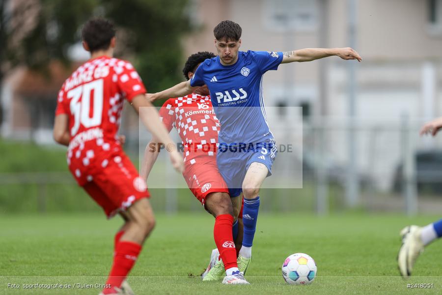 sport, action, Sportgelände Strietwald, SVA, SV Viktoria Aschaffenburg, Regionalliga Südwest, Regionalliga Bayern, Landesfreundschaftsspiele, Fussball, FSV, BFV, Aschaffenburg, 1. FSV Mainz 05 U23, 06.07.2024 - Bild-ID: 2418051