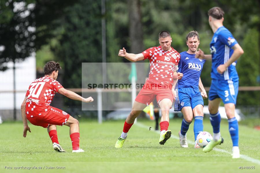 sport, action, Sportgelände Strietwald, SVA, SV Viktoria Aschaffenburg, Regionalliga Südwest, Regionalliga Bayern, Landesfreundschaftsspiele, Fussball, FSV, BFV, Aschaffenburg, 1. FSV Mainz 05 U23, 06.07.2024 - Bild-ID: 2418055