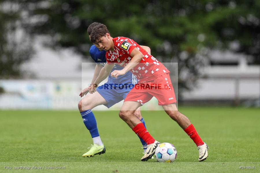 sport, action, Sportgelände Strietwald, SVA, SV Viktoria Aschaffenburg, Regionalliga Südwest, Regionalliga Bayern, Landesfreundschaftsspiele, Fussball, FSV, BFV, Aschaffenburg, 1. FSV Mainz 05 U23, 06.07.2024 - Bild-ID: 2418061