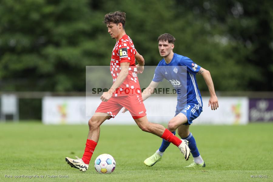 sport, action, Sportgelände Strietwald, SVA, SV Viktoria Aschaffenburg, Regionalliga Südwest, Regionalliga Bayern, Landesfreundschaftsspiele, Fussball, FSV, BFV, Aschaffenburg, 1. FSV Mainz 05 U23, 06.07.2024 - Bild-ID: 2418062