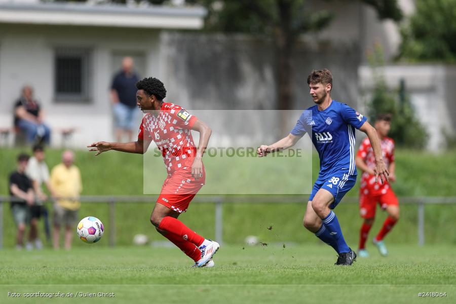 sport, action, Sportgelände Strietwald, SVA, SV Viktoria Aschaffenburg, Regionalliga Südwest, Regionalliga Bayern, Landesfreundschaftsspiele, Fussball, FSV, BFV, Aschaffenburg, 1. FSV Mainz 05 U23, 06.07.2024 - Bild-ID: 2418064