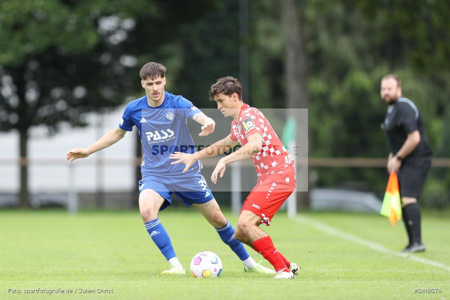 sport, action, Sportgelände Strietwald, SVA, SV Viktoria Aschaffenburg, Regionalliga Südwest, Regionalliga Bayern, Landesfreundschaftsspiele, Fussball, FSV, BFV, Aschaffenburg, 1. FSV Mainz 05 U23, 06.07.2024 - Bild-ID: 2418076