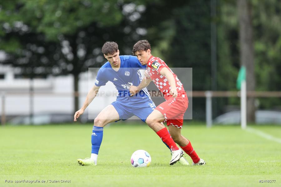 sport, action, Sportgelände Strietwald, SVA, SV Viktoria Aschaffenburg, Regionalliga Südwest, Regionalliga Bayern, Landesfreundschaftsspiele, Fussball, FSV, BFV, Aschaffenburg, 1. FSV Mainz 05 U23, 06.07.2024 - Bild-ID: 2418077
