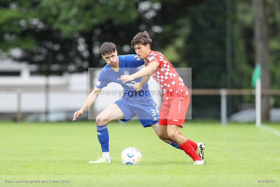 sport, action, Sportgelände Strietwald, SVA, SV Viktoria Aschaffenburg, Regionalliga Südwest, Regionalliga Bayern, Landesfreundschaftsspiele, Fussball, FSV, BFV, Aschaffenburg, 1. FSV Mainz 05 U23, 06.07.2024 - Bild-ID: 2418078