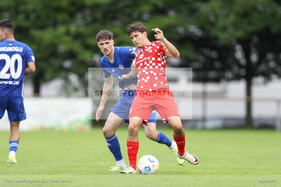 sport, action, Sportgelände Strietwald, SVA, SV Viktoria Aschaffenburg, Regionalliga Südwest, Regionalliga Bayern, Landesfreundschaftsspiele, Fussball, FSV, BFV, Aschaffenburg, 1. FSV Mainz 05 U23, 06.07.2024 - Bild-ID: 2418079