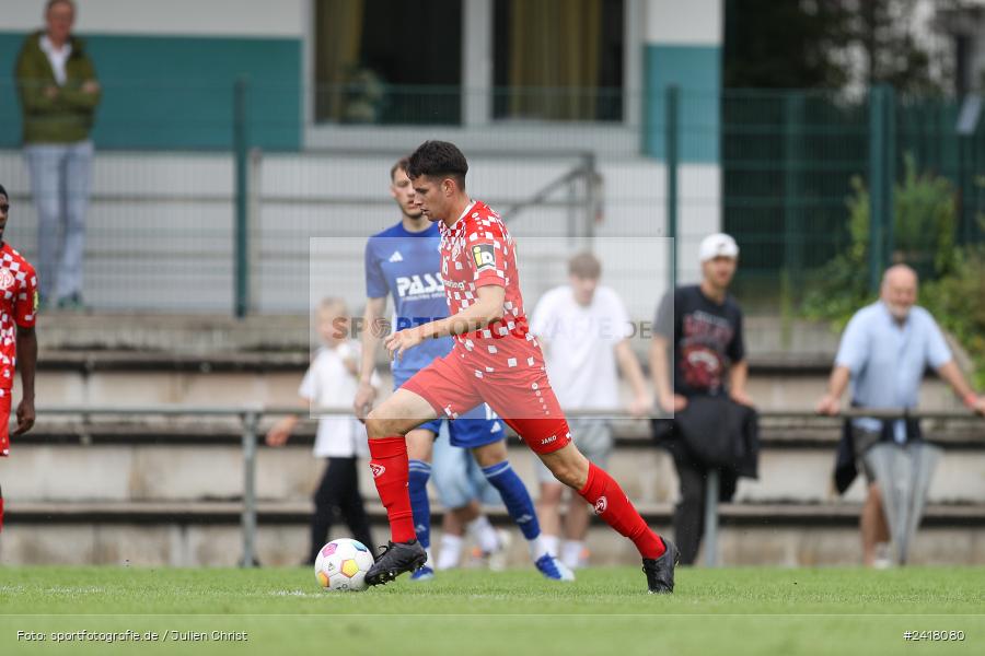 sport, action, Sportgelände Strietwald, SVA, SV Viktoria Aschaffenburg, Regionalliga Südwest, Regionalliga Bayern, Landesfreundschaftsspiele, Fussball, FSV, BFV, Aschaffenburg, 1. FSV Mainz 05 U23, 06.07.2024 - Bild-ID: 2418080
