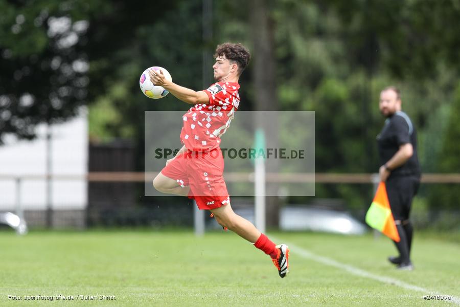 sport, action, Sportgelände Strietwald, SVA, SV Viktoria Aschaffenburg, Regionalliga Südwest, Regionalliga Bayern, Landesfreundschaftsspiele, Fussball, FSV, BFV, Aschaffenburg, 1. FSV Mainz 05 U23, 06.07.2024 - Bild-ID: 2418096