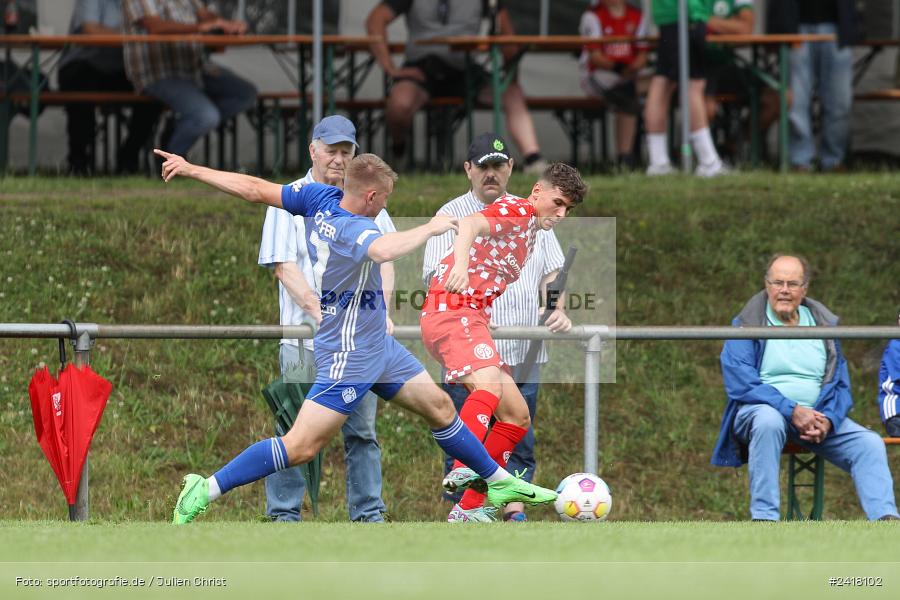 sport, action, Sportgelände Strietwald, SVA, SV Viktoria Aschaffenburg, Regionalliga Südwest, Regionalliga Bayern, Landesfreundschaftsspiele, Fussball, FSV, BFV, Aschaffenburg, 1. FSV Mainz 05 U23, 06.07.2024 - Bild-ID: 2418102