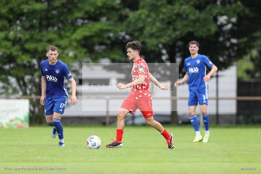 sport, action, Sportgelände Strietwald, SVA, SV Viktoria Aschaffenburg, Regionalliga Südwest, Regionalliga Bayern, Landesfreundschaftsspiele, Fussball, FSV, BFV, Aschaffenburg, 1. FSV Mainz 05 U23, 06.07.2024 - Bild-ID: 2418104