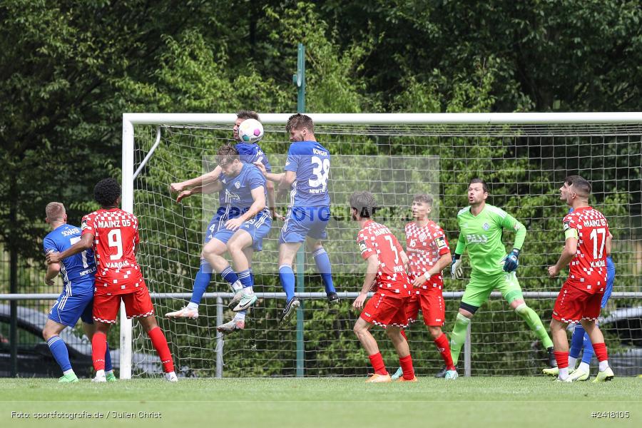 sport, action, Sportgelände Strietwald, SVA, SV Viktoria Aschaffenburg, Regionalliga Südwest, Regionalliga Bayern, Landesfreundschaftsspiele, Fussball, FSV, BFV, Aschaffenburg, 1. FSV Mainz 05 U23, 06.07.2024 - Bild-ID: 2418105