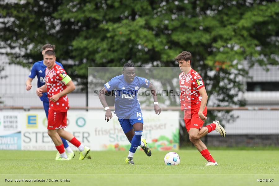 sport, action, Sportgelände Strietwald, SVA, SV Viktoria Aschaffenburg, Regionalliga Südwest, Regionalliga Bayern, Landesfreundschaftsspiele, Fussball, FSV, BFV, Aschaffenburg, 1. FSV Mainz 05 U23, 06.07.2024 - Bild-ID: 2418107